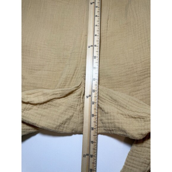 MADEWELL Lightspun Huston Pull On Crop Pants Desert Dune Cotton Women's XL - Picture 9 of 10